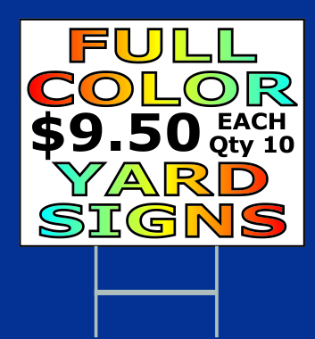 COROPLAST YARD SIGNS